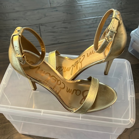 Sam Edelman Gold High Heels - Picture 1 of 4